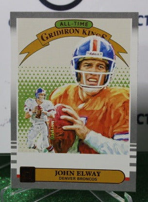 2019 PANINI DONRUSS JOHN ELWAY # AGK-14 CANVAS ALL-TIME GRIDIRN KINGS  NFL DENVER BRONCOS GRIDIRON CARD