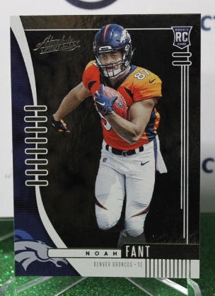 2019 PANINI ABSOLUTE NOAH FANT # 133 ROOKIE FOIL NFL DENVER BRONCOS GRIDIRON CARD