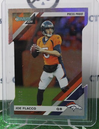 2019 PANINI DONRUSS JOE FLACCO # 82 NFL DIE CUT 32/75 DENVER BRONCOS GRIDIRON CARD