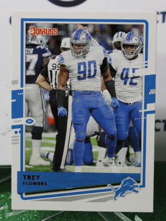 2020 PANINI DONRUSS TREY FLOWERS # 100 NFL DETROIT LIONS GRIDIRON CARD