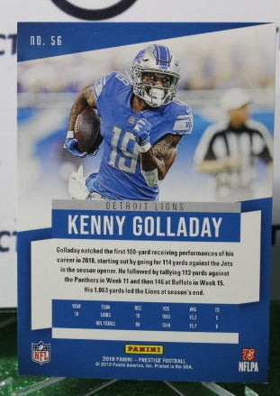 2019 PANINI PRESTIGE  KENNY GOLLADAY # 56  NFL DETROIT LIONS GRIDIRON CARD