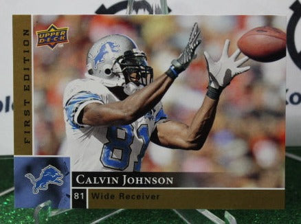 2009 UPPER DECK CALVIN JOHNSON # 50 GOLD  NFL DETROIT LIONS GRIDIRON CARD