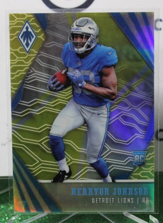 2018 PANINI PHOENIX KERRYON JOHNSON # 117 ROOKIE YELLOW /75 NFL DETROIT LIONS GRIDIRON CARD