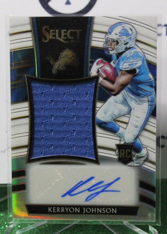 2018 PANINI SELECT KERRYON JOHNSON # JM-KJ ROOKIE AUTO 06/49 NFL DETROIT LIONS GRIDIRON CARD