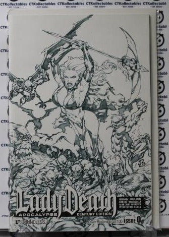 LADY DEATH APOCALYPSE # 0B CENTURY EDITION SKETCH VARIANT COVER LIMITED TO 100