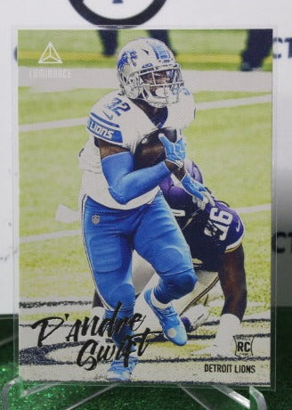 2020 PANINI CHRONICLES LUMINANCE D'ANDRE SWIFT # 211 ROOKIE NFL DETROIT LIONS GRIDIRON CARD