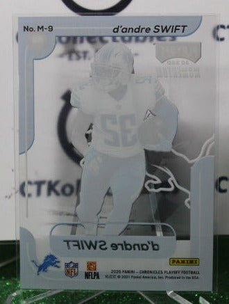 2020 PANINI CHRONICLES PLAYOFF D'ANDRE SWIFT # M-9 ROOKIE NFL DETROIT LIONS GRIDIRON CARD