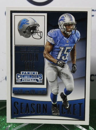 2015 PANINI CONTENDERS GOLDEN TATE III # 65 NFL DETROIT LIONS GRIDIRON CARD