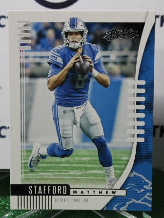 2019 PANINI ABSOLUTE MATTHEW STAFFORD # 73 NFL DETROIT LIONS GRIDIRON CARD