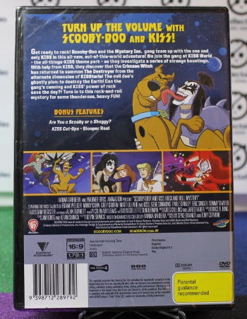 2015  SCOOBY-DOO AND KISS ROCK AND ROLL MYSTERY DVD  MOVIE   NEW UNOPENED