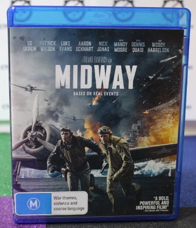 2019 MIDWAY WAR MOVIE   BLU-RAY  PREOWNED