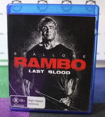 2019 RAMBO LAST BLOOD BLU-RAY  PREOWNED