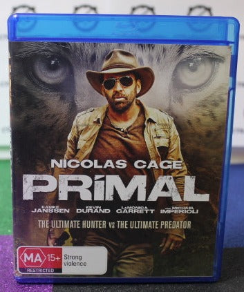 2019 PRIMAL NICOLAS CAGE BLU-RAY  PREOWNED