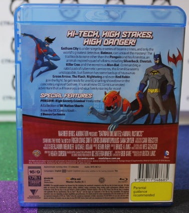 2015 BATMAN UNLIMITED ANIMAL INSTINCTS ORIGINAL MOVIE  BLU-RAY DC COMICS  PREOWNED