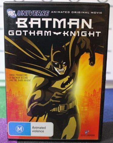 2008 BATMAN GOTHAM KNIGHT DC UNIVERSE ANIMATED ORIGINAL MOVIE  DVD DC COMICS  PREOWNED