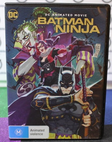 2018 BATMAN NINJA DC ANIMATED MOVIE  DVD   DC COMICS  PREOWNED