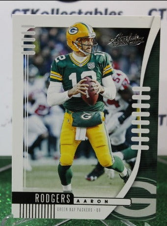 2019 PANINI ABSOLUTE AARON RODGERS # 70 NFL GREEN BAY PACKERS GRIDIRON  CARD