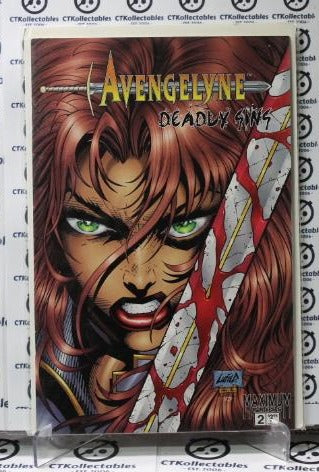 AVENGELYNE # 2 MAXIMUM  VF DEADLY SINS COMIC BOOK MATUE READERS