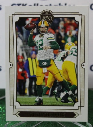 2019 PANINI LEGACY AARON RODGERS # 37 NFL GREEN BAY PACKERS GRIDIRON  CARD