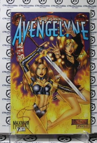 AVENGELYNE # 7 VF MAXIMUM PRESS COMIC BOOK STINSMAN KEY ISSUE 1996 MATURE READERS