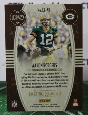 2019 PANINI LEGACY AARON RODGERS # LL-ARLASTING LEGACIES 063/100 NFL GREEN BAY PACKERS GRIDIRON  CARD