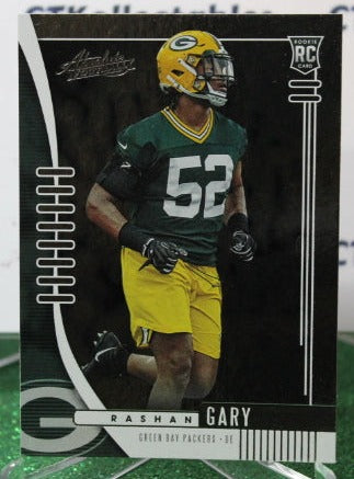 2019 PANINI ABSOLUTE RASHAN GARY # 156 ROOKIE NFL GREEN BAY PACKERS GRIDIRON  CARD