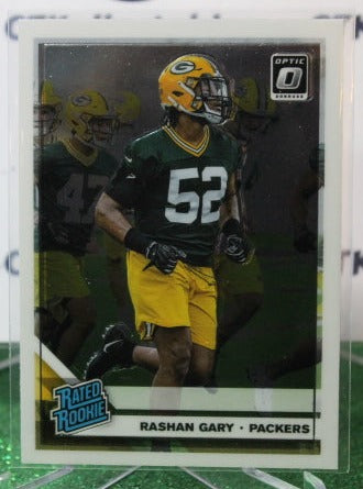 2019 PANINI DONRUSS OPTIC RASHAN GARY # 195 RATED ROOKIE NFL GREEN BAY PACKERS GRIDIRON  CARD