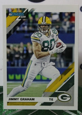 2019 PANINI DONRUSS JIMMY GRAHAM # 102 NFL GREEN BAY PACKERS GRIDIRON  CARD