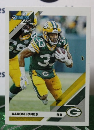 2019 PANINI DONRUSS AARON JONES # 100 NFL GREEN BAY PACKERS GRIDIRON  CARD