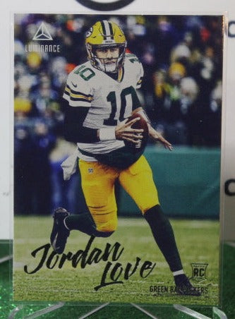 2020 PANINI  CHRONICLES LUMINANCE JORDAN LOVE # 204 ROOKIE NFL GREEN BAY PACKERS GRIDIRON  CARD