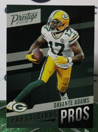 2019 PANINI PRESTIGE DAVANTE ADAMS # PP-DA NFL GREEN BAY PACKERS GRIDIRON  CARD