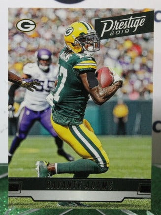 2019 PANINI PRESTIGE DAVANTE ADAMS # 107 NFL GREEN BAY PACKERS GRIDIRON  CARD