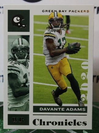 2020 PANINI CHRONICLES DAVANTE ADAMS # 37 NFL GREEN BAY PACKERS GRIDIRON  CARD