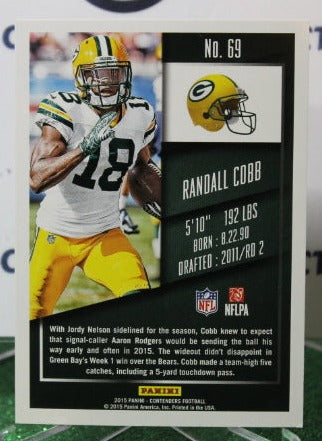 2015 PANINI CONTENDERS RANDALL COBB # 69 NFL GREEN BAY PACKERS GRIDIRON  CARD