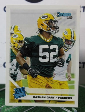 2019 PANINI DONRUSS RASHAN GARY # 345 RATED ROOKIE NFL GREEN BAY PACKERS GRIDIRON  CARD