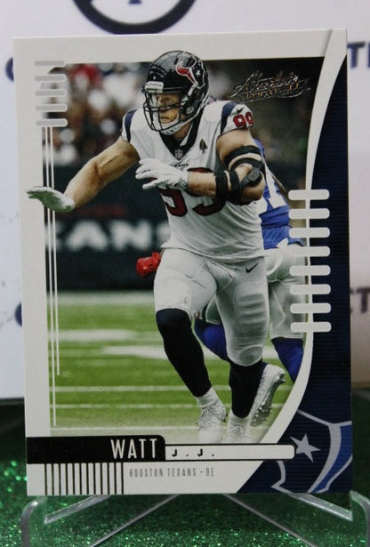2019 PANINI ABSOLUTE J.J. WATT # 27  NFL HOUSTON TEXANS GRIDIRON  CARD