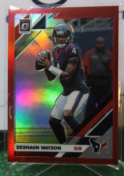 2019 PANINI DONRUSS OPTIC DESHAUN WATSON # 41 PRIZM 02/99 NFL HOUSTON TEXANS GRIDIRON  CARD