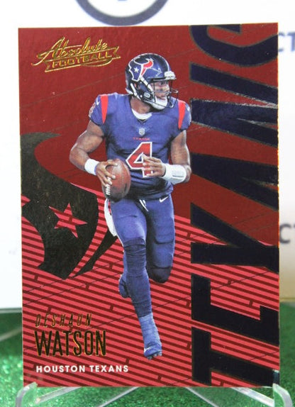 2018 PANINI ABSOLUTE DESHAUN WATSON # 39 NFL HOUSTON TEXANS GRIDIRON  CARD