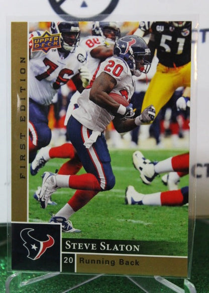 2009 UPPER DECK STEVE SLATON # 60 GOLD NFL HOUSTON TEXANS GRIDIRON  CARD