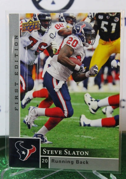 2009 UPPER DECK STEVE SLATON # 60  NFL HOUSTON TEXANS GRIDIRON  CARD