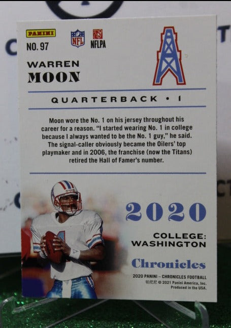 2020 PANINI CHRONICLES WARREN MOON # 97 NFL HOUSTON OILERS GRIDIRON  CARD