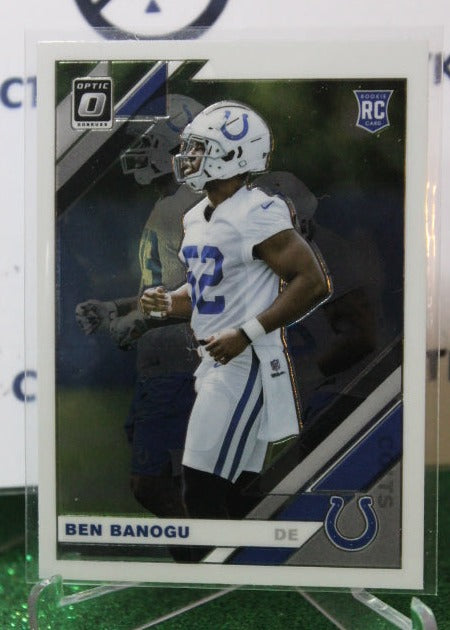 2019 PANINI DONRUSS OPTIC BEN BANOGU # 124 ROOKIE NFL INDIANAPOLIS COLTS GRIDIRON  CARD