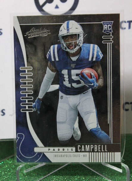 2019 PANINI ABSOLUTE PARRIS CAMPBELL # 134 ROOKIE NFL INDIANAPOLIS COLTS GRIDIRON  CARD