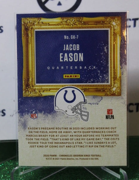 2020 PANINI CHRONICLES GRIDIRON KINGS JACOB EASON # GK-7 ROOKIE NFL INDIANAPOLIS COLTS GRIDIRON CARD