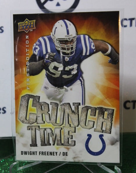 2009 UPPER DECK DWIGHT FREENEY # CT-9 CRUNCH TIME NFL INDIANAPOLIS COLTS GRIDIRON  CARD