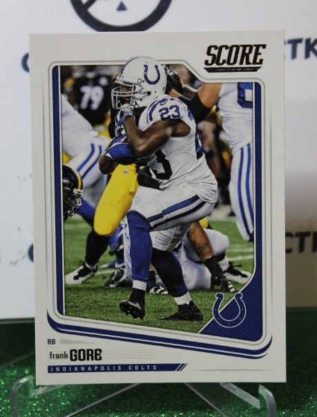 2018 PANINI SCORE FRANK GORE # 138 NFL INDIANAPOLIS COLTS GRIDIRON  CARD