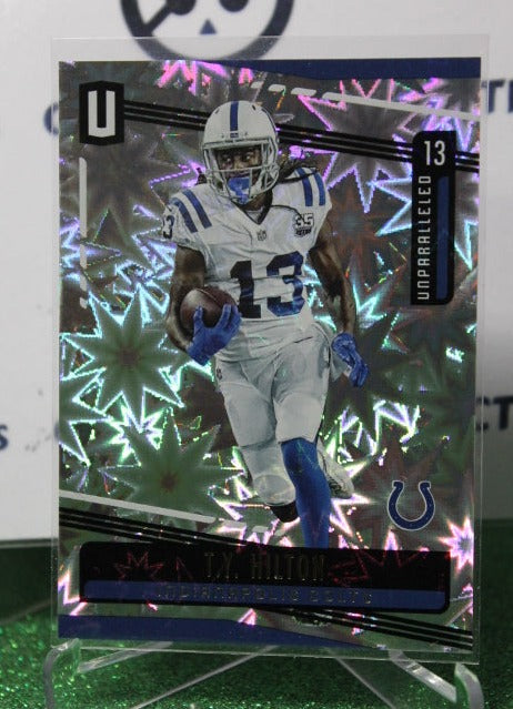 2019 PANINI UNPARALLELED T.Y. HILTON # 54 IMPACT 50/75 NFL INDIANAPOLIS COLTS GRIDIRON  CARD