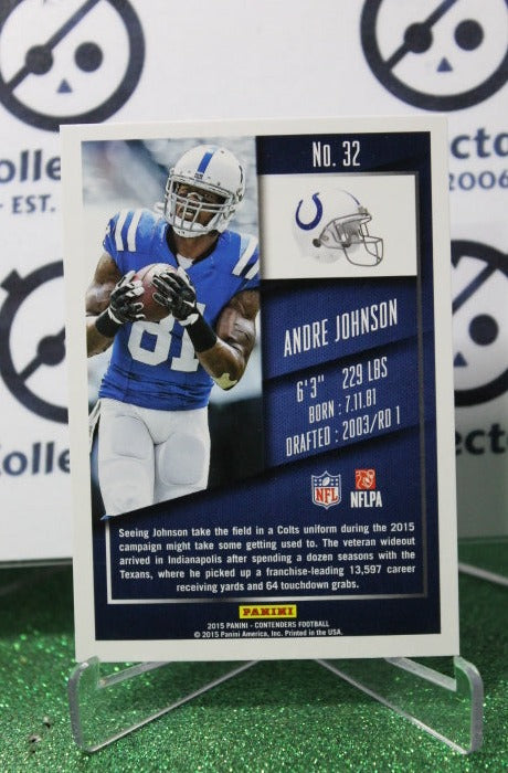 2015 PANINI CONTENDERS ANDRE JOHNSON # 32 NFL INDIANAPOLIS COLTS GRIDIRON  CARD