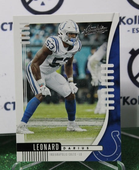 2019 PANINI ABSOLUTE DARIUS LEONARD # 31 NFL INDIANAPOLIS COLTS GRIDIRON  CARD