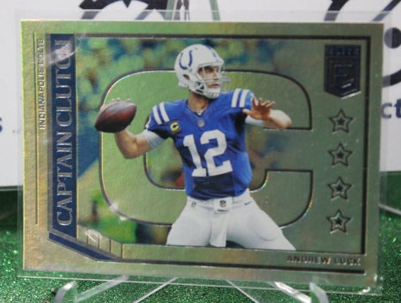 2018 PANINI DONRUSS ELITE ANDREW LUCK # CC-15 CAPTAIN CLUTCH NFL INDIANAPOLIS COLTS GRIDIRON  CARD